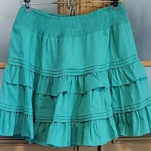 Teal Ruffled Women's Skort